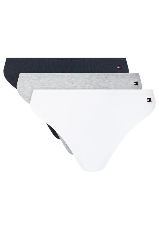 TOMMY HILFIGER - Tommy Hilfiger Komplet 3 par stringów UW0UW05752 Kolorowy. Materiał: bawełna. Wzór: kolorowy