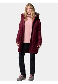 columbia - Płaszcz Zimowy Damski Columbia Suttle Mountain. Kolor: czerwony. Materiał: puch. Sezon: zima. Sport: turystyka piesza #2