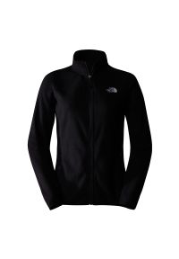 Bluza The North Face 100 Glacier Full-Zip Fleece 0A855O4H01 - czarna. Kolor: czarny. Materiał: poliester, polar, dzianina. Styl: klasyczny. Sport: narciarstwo #1