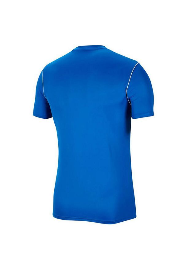 Nike - Męska Koszulka Z Krótkim Rękawem Dry Park 20. Kolor: niebieski. Długość rękawa: krótki rękaw. Długość: krótkie. Sport: turystyka piesza