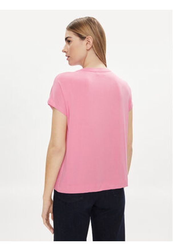 Liu Jo T-Shirt TA4194 JS360 Różowy Regular Fit. Kolor: różowy. Materiał: wiskoza