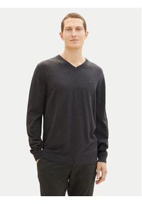 Tom Tailor Sweter 1038427 Szary Regular Fit. Kolor: szary. Materiał: bawełna #5