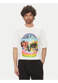 Hugo - HUGO T-Shirt Duwood 50538512 Biały Relaxed Fit. Kolor: biały. Materiał: bawełna