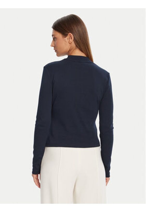 TOMMY HILFIGER - Tommy Hilfiger Sweter Cody WW0WW47307 Granatowy Slim Fit. Kolor: niebieski. Materiał: bawełna