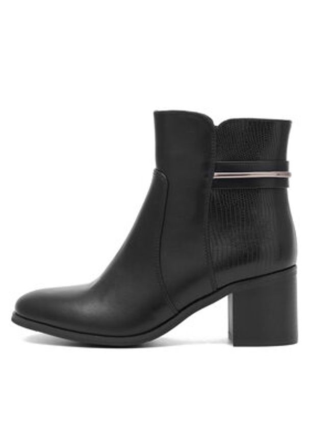 Clara Barson Botki LILOU WS22405-05 Czarny. Kolor: czarny. Materiał: syntetyk