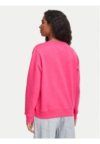Tommy Jeans Bluza Flag DW0DW19959 Różowy Regular Fit. Kolor: różowy. Materiał: bawełna #5