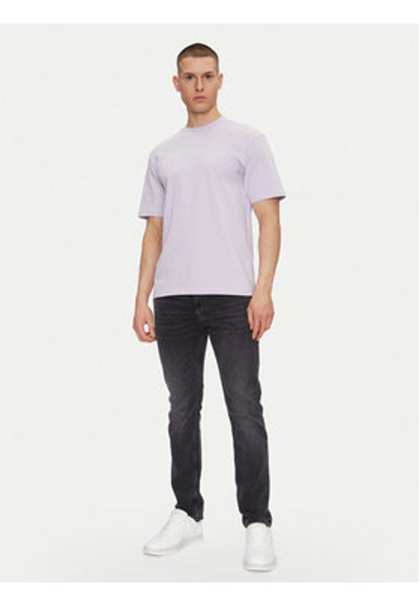 Hugo - HUGO T-Shirt Dapolino 50488330 Fioletowy Relaxed Fit. Kolor: fioletowy. Materiał: bawełna