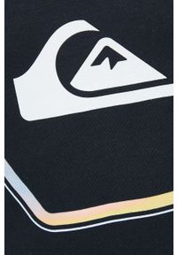 Quiksilver t-shirt bawełniany kolor czarny z nadrukiem. Kolor: czarny. Materiał: bawełna. Wzór: nadruk #5