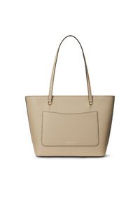Lauren Ralph Lauren - LAUREN RALPH LAUREN Torebka 431924351004 Beżowy. Kolor: beżowy. Materiał: skórzane #7