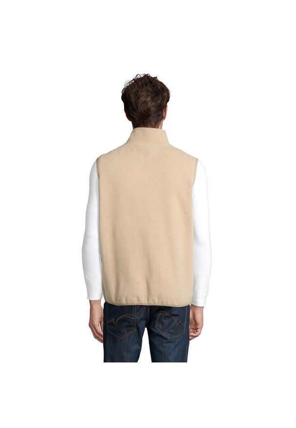 SOL'S - Ocieplacz Na Ciało Dla Dorosłych Unisex Factor Fleece Zapinany Na Zamek. Kolor: beżowy