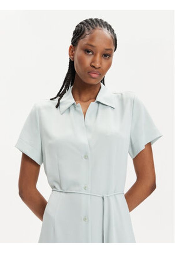 Calvin Klein Sukienka koszulowa K20K206657 Zielony Regular Fit. Kolor: zielony. Materiał: syntetyk. Typ sukienki: koszulowe