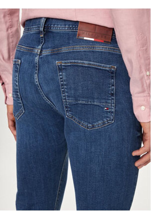 TOMMY HILFIGER - Tommy Hilfiger Jeansy Bleecker MW0MW18279 Granatowy Slim Fit. Kolor: niebieski