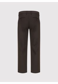 Pako Lorente - PAKO LORENTE – Brązowe spodnie męskie chino. Okazja: na co dzień. Kolor: brązowy. Materiał: poliester, wiskoza, elastan. Styl: casual #4