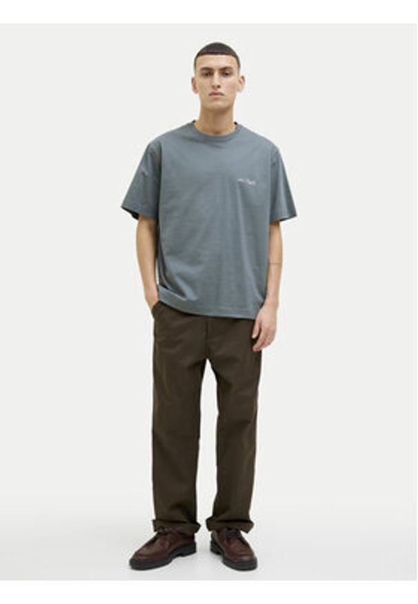 Jack & Jones T-Shirt Islington 12273015 Niebieski Loose Fit. Kolor: niebieski. Materiał: bawełna