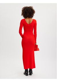 GESTUZ - Gestuz Sukienka dzianinowa 10908347 Czerwony Slim Fit. Kolor: czerwony. Materiał: wiskoza