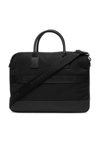 TOMMY HILFIGER - Tommy Hilfiger Torba na laptopa Th Nylon Travel Computer Bag AM0AM13470 Czarny. Kolor: czarny. Materiał: materiał #6