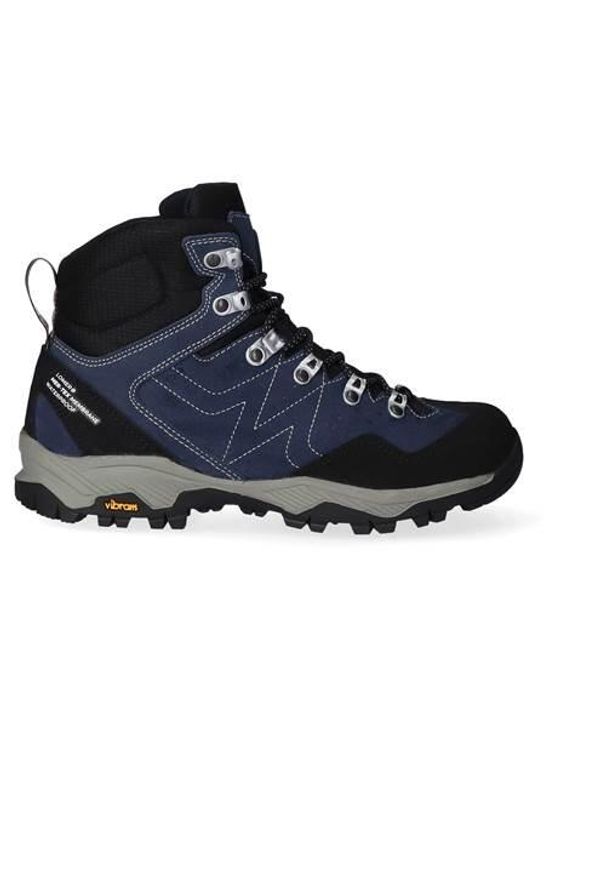 LOMER - Buty trekkingowe męskie Lomer Cristallo 2.0 Mtx. Wysokość cholewki: za kostkę. Zapięcie: sznurówki. Kolor: niebieski, wielokolorowy. Materiał: syntetyk, materiał, skóra, guma, zamsz. Szerokość cholewki: normalna. Styl: sportowy. Sport: turystyka piesza