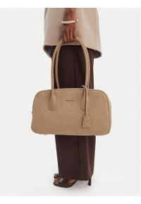Gino Rossi - GINO ROSSI Torebka EO-LA482-7019-2 Beżowy. Kolor: beżowy. Materiał: zamszowe, skórzane #1