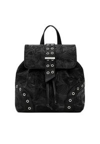 Desigual Plecak 26SAKP04 Czarny. Kolor: czarny. Materiał: materiał #7