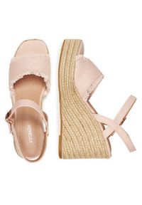 DeeZee Espadryle E0822-4A Różowy. Kolor: różowy. Materiał: materiał #3