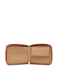 Love Moschino - LOVE MOSCHINO Mały Portfel Damski JC5639PP1NLD0500 Czerwony. Kolor: czerwony. Materiał: skóra