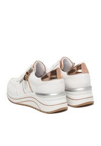 Remonte Sneakersy D0T04-80 Biały. Kolor: biały. Materiał: syntetyk, skóra #5