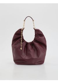 Reserved - Torebka hobo - mahoniowy. Kolor: brązowy. Materiał: skórzane #1