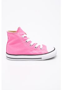 Converse - Trampki dziecięce. Nosek buta: okrągły. Kolor: różowy. Materiał: syntetyk, materiał. Szerokość cholewki: normalna. Wzór: gładki #1