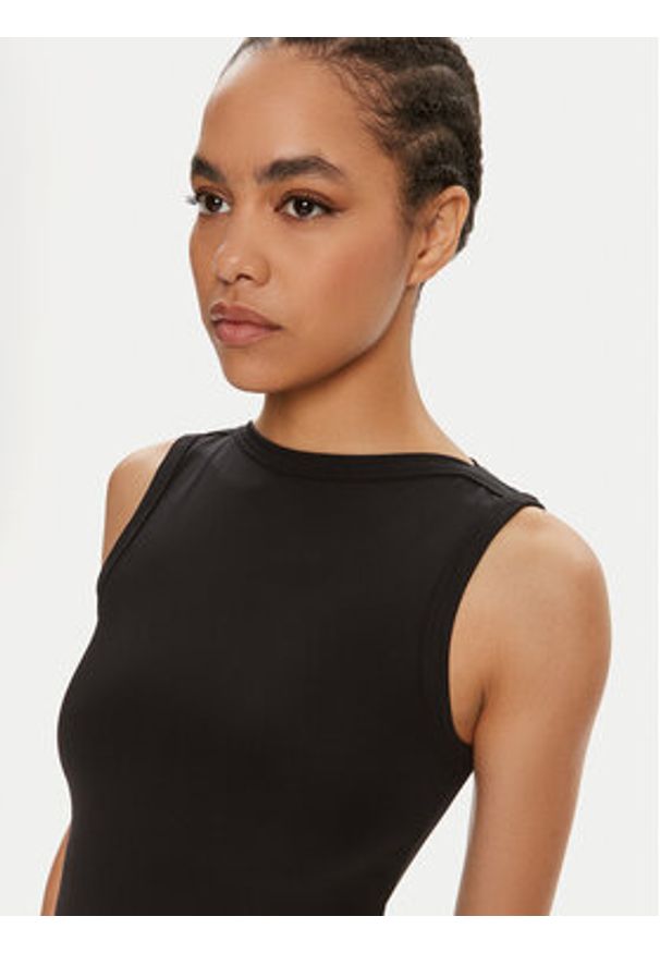 Calvin Klein Bluzka K20K207256 Czarny Slim Fit. Kolor: czarny. Materiał: syntetyk