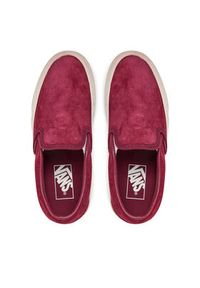 Vans Tenisówki Classic Slip-On VN000D6YZCF1 Bordowy. Zapięcie: bez zapięcia. Kolor: czerwony. Materiał: materiał