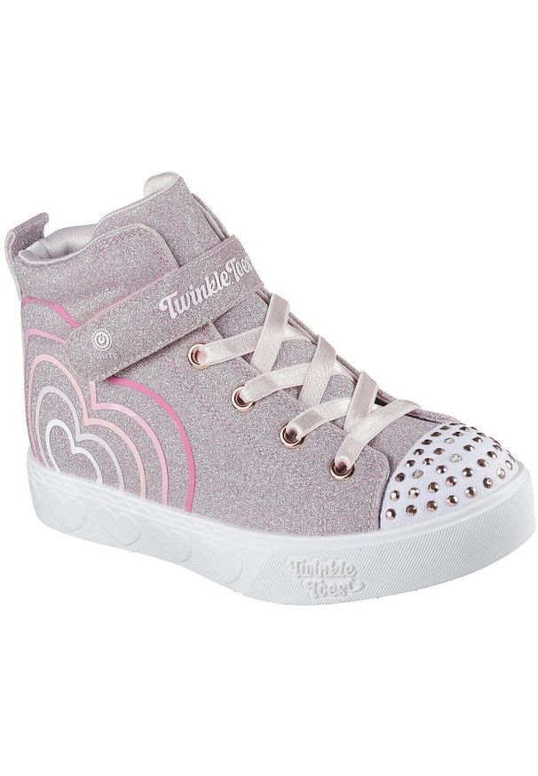 skechers - Buty sportowe dla dzieci Skechers Heart Steps Heart Glow. Okazja: na co dzień. Kolor: fioletowy. Materiał: materiał, syntetyk