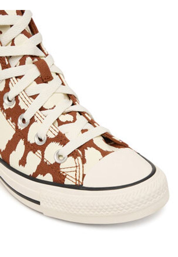 Converse Trampki Chuck Taylor All Star Cow Print A17924C Brązowy. Kolor: brązowy. Materiał: materiał. Wzór: nadruk