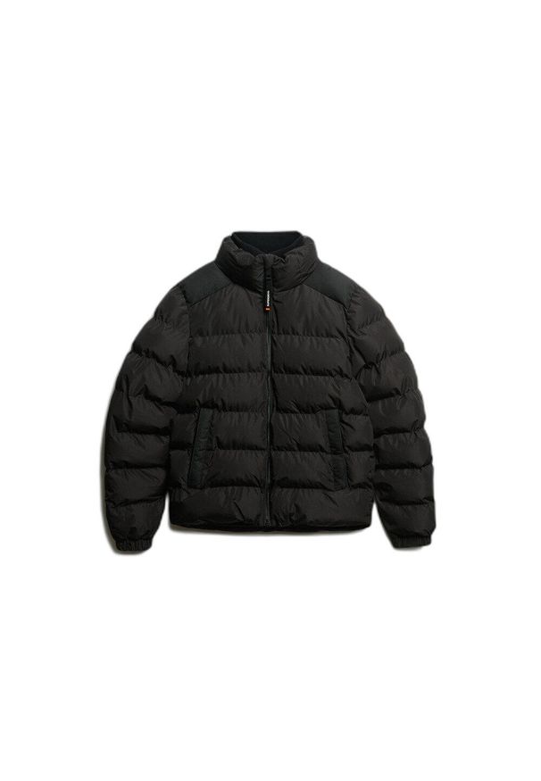 Kurtka puchowa Superdry. Kolor: czarny. Materiał: puch. Sezon: zima