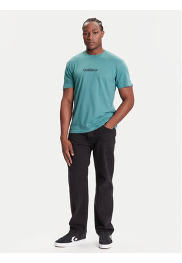Quiksilver T-Shirt EQYZT08174 Zielony Regular Fit. Kolor: zielony. Materiał: bawełna