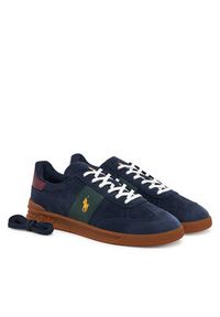 Polo Ralph Lauren Sneakersy Heritage Aera 809954903002 Granatowy. Kolor: niebieski. Materiał: skóra, zamsz #3