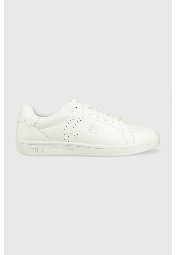 Fila sneakersy Crosscourt kolor biały. Nosek buta: okrągły. Zapięcie: sznurówki. Kolor: biały. Materiał: guma