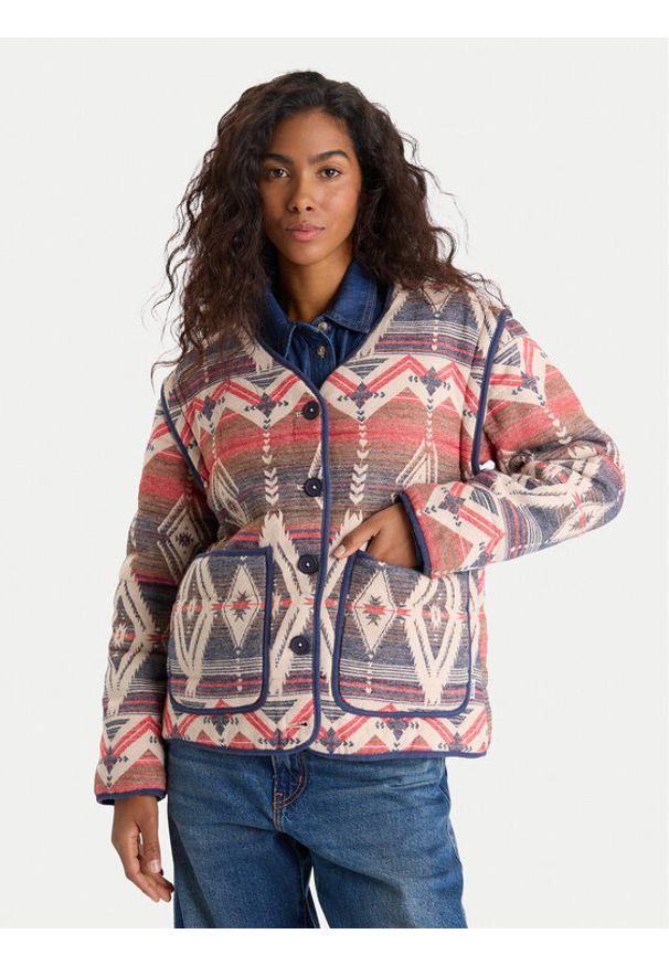 Mustang Kurtka przejściowa Roxbury 1016747 Kolorowy Relaxed Fit. Materiał: bawełna. Wzór: kolorowy