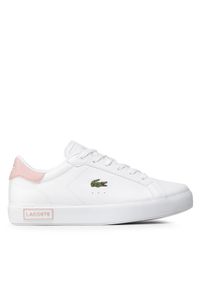 Lacoste Sneakersy Powercourt 0721 1 Suj 7-41SUJ00141Y9 Biały. Kolor: biały. Materiał: skóra