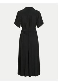 Vila Sukienka koszulowa Billie 14097551 Czarny Regular Fit. Kolor: czarny. Materiał: wiskoza. Typ sukienki: koszulowe #3
