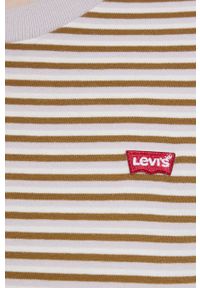 Levi's® - Levi's t-shirt bawełniany. Okazja: na spotkanie biznesowe. Materiał: bawełna. Wzór: aplikacja. Styl: biznesowy