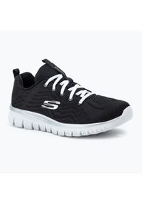 skechers - Buty damskie SKECHERS Graceful Get Connected. Kolor: biały, wielokolorowy, czarny