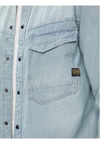 G-Star RAW - G-Star Raw Koszula jeansowa Dakota D23006-E356 Niebieski Regular Fit. Kolor: niebieski. Materiał: bawełna #4