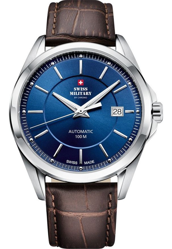 Zegarek Head Zegarek męski Swiss Military by Chrono SMA34085.15 brązowy. Kolor: brązowy