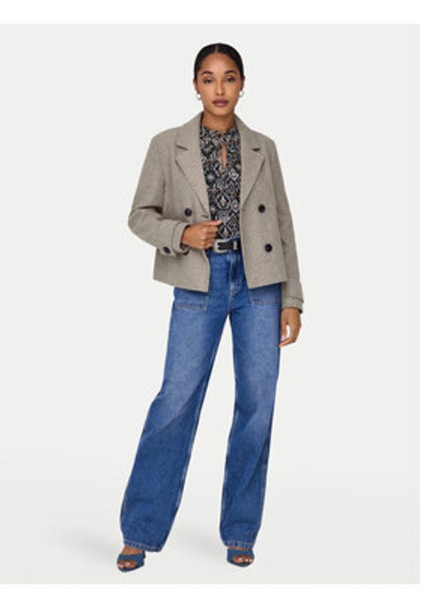 only - ONLY Kurtka przejściowa Freja 15320983 Brązowy Regular Fit. Kolor: brązowy. Materiał: syntetyk