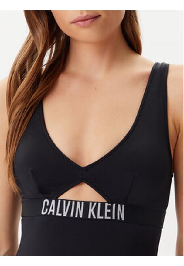 Calvin Klein Swimwear Strój kąpielowy KW0KW02746 Czarny. Kolor: czarny. Materiał: syntetyk