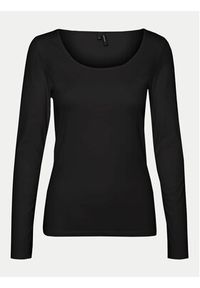 Vero Moda Bluzka Maxi My 10228809 Czarny Slim Fit. Kolor: czarny. Materiał: bawełna #4