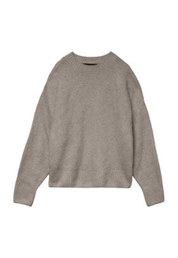 Vero Moda Sweter Boom 10320463 Szary Loose Fit. Kolor: szary. Materiał: syntetyk