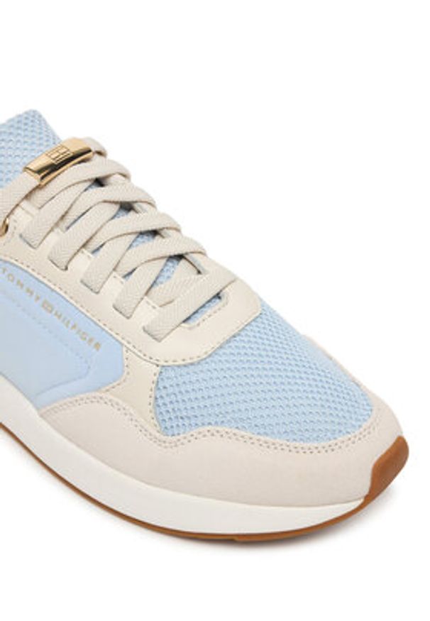 TOMMY HILFIGER - Tommy Hilfiger Sneakersy Th Chic Eva Runner Mesh FW0FW09465 Kolorowy. Materiał: skóra, zamsz. Wzór: kolorowy