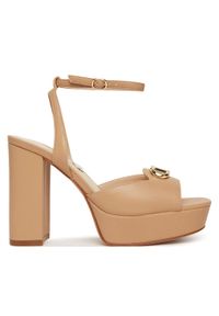 TwinSet - TWINSET Sandały 251TCP122 Brązowy. Kolor: brązowy. Materiał: skóra #1