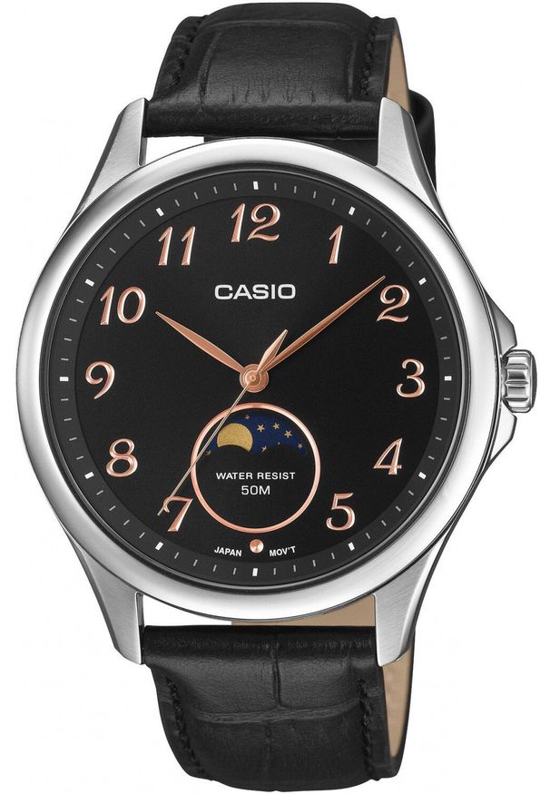 Zegarek męski Casio MTP-M110L-1AVER czarny. Kolor: czarny